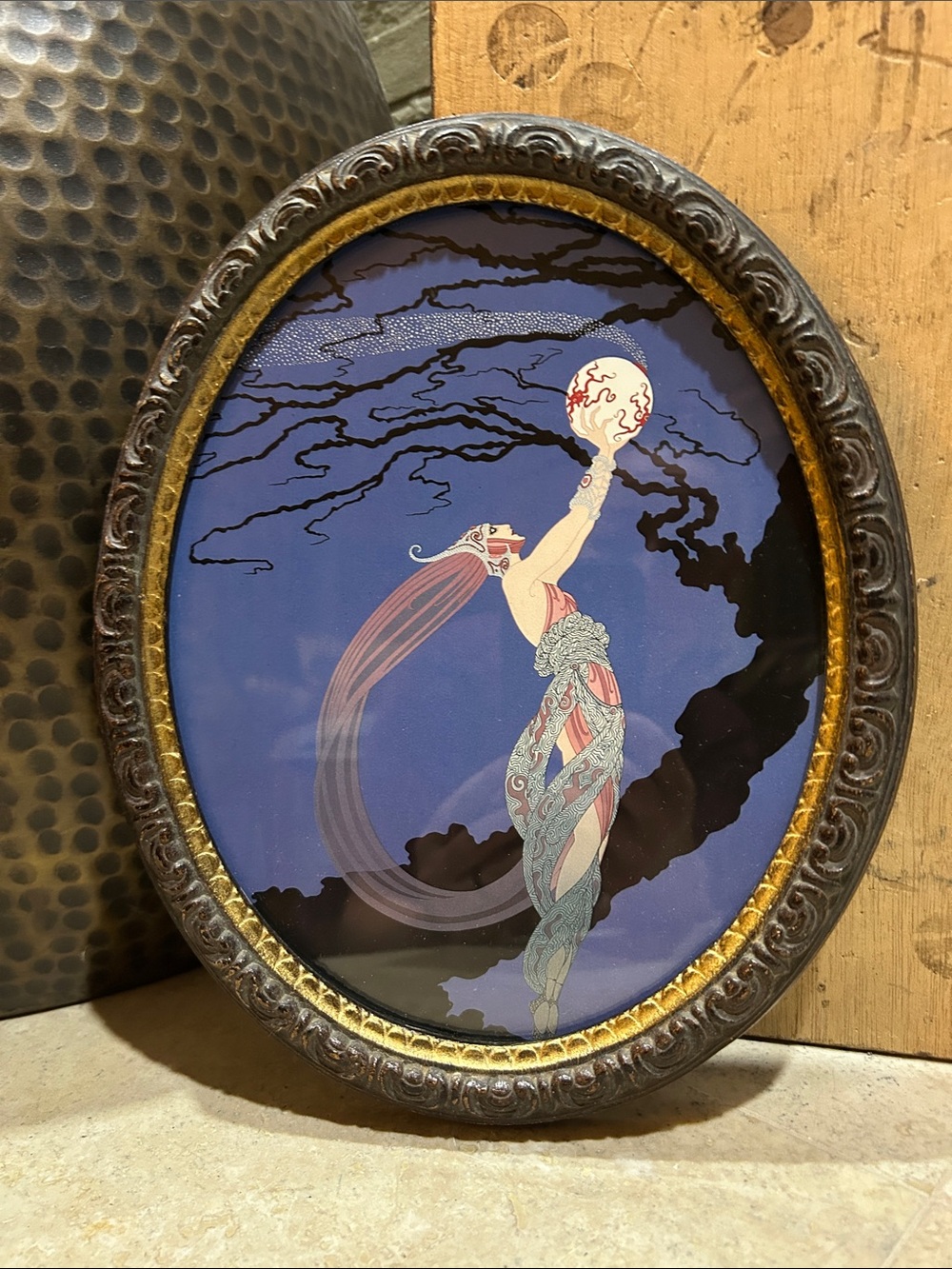 ERTE Vintage Book Print- “Fireflies”